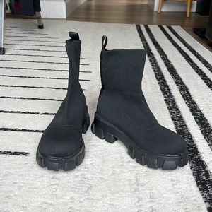 Black Sock Boots